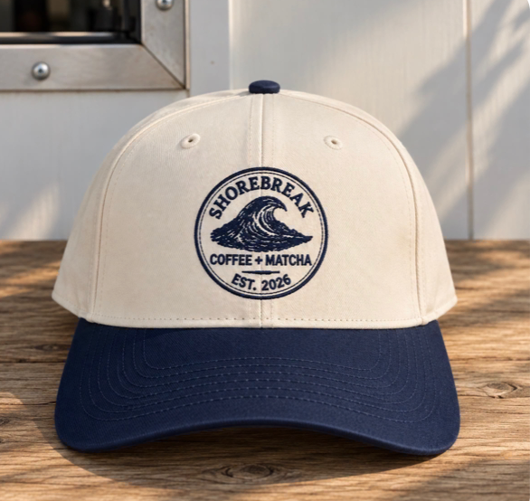 Wave embroidered hat